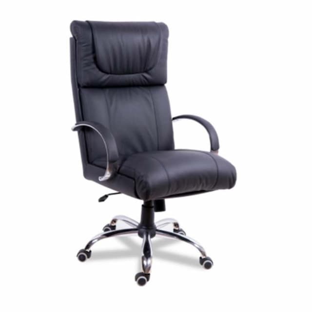 Кресло для руководителя Мирэй Орхидея хром ТГ, кожзам