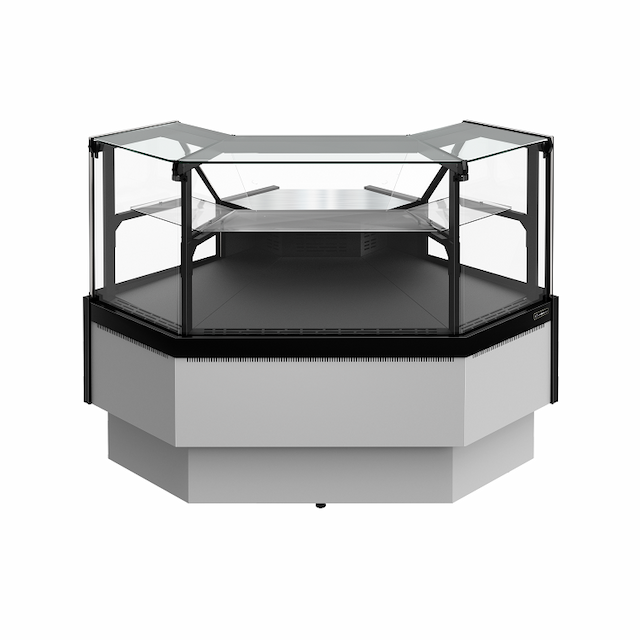 Витрина холодильная Carboma Palm 3 GC95 VM-5 -1 внешний угол без боковин (версия 2.0) 9006-9005