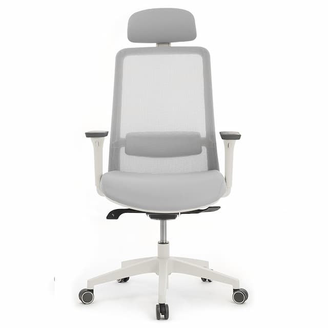 Кресло RV DESIGN Work (W-218C) светло-серый пластик / светло-серая сетка