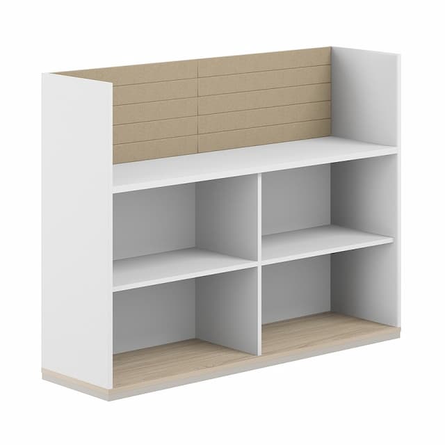 Стеллаж-комбо 1638 односторонний Norden Allegro AG.253.300.653.BG с экраном тканевым низким