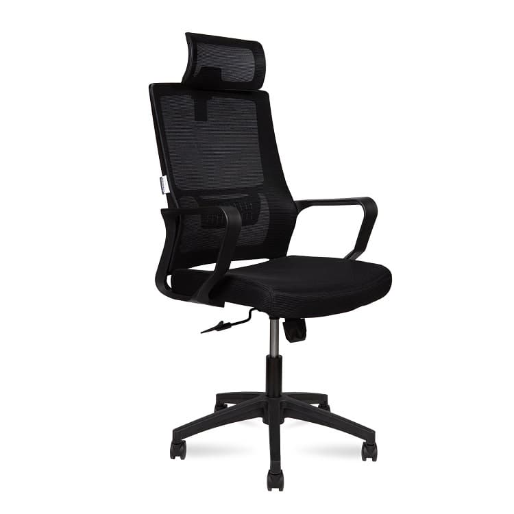 Кресло офисное Norden Max 818A (черная сетка / черная ткань)