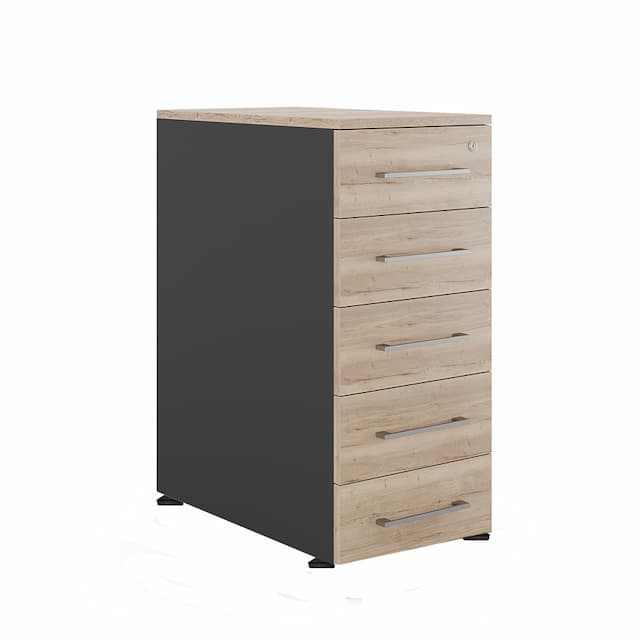 Тумба приставная Kobor TS5-40/60 black/natural