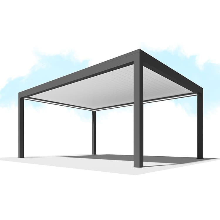 Пергола Сити-Форм Pergola В500-25П Bioclimatic с поворотными ламелями ЛАМЕЛЬ 250 X 53 (7,5х5,0) 2 модуля