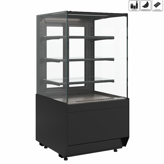 Витрина холодильная Carboma KC70 VM 0,6-1 LIGHT (версия 2.0) (9005)