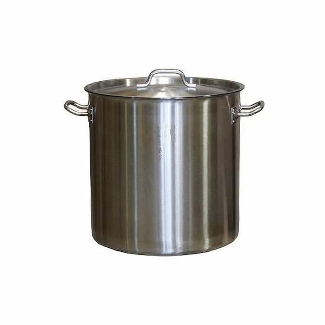 Котел 37 л. нерж. d=36 см. h=36 см. двойное дно (индукция) с крышк. MGSteel /1/, 19037